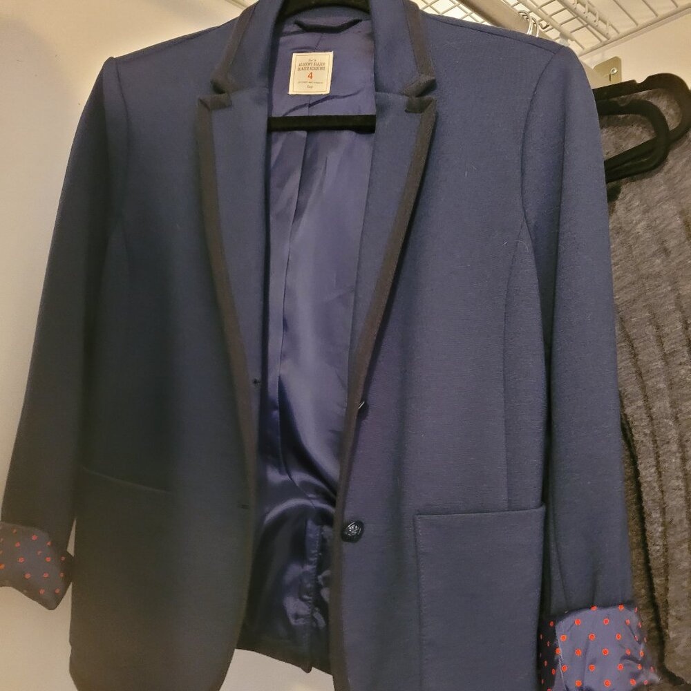 Gap Blazer, Navy Blue, Size 4